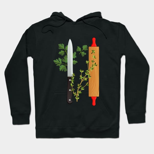 Rolling Pin Hoodie by SWON Design